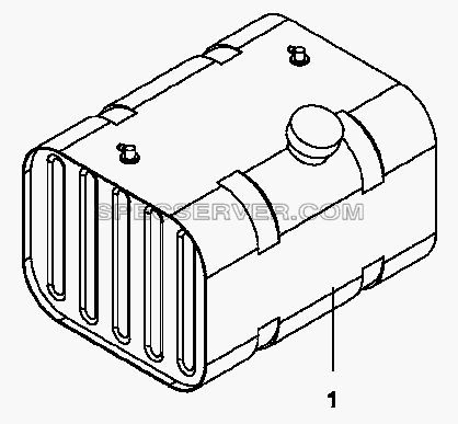 1101F-K0903 Топливный бак для DFL-3250A1-K09-003-01 (список запасных частей)