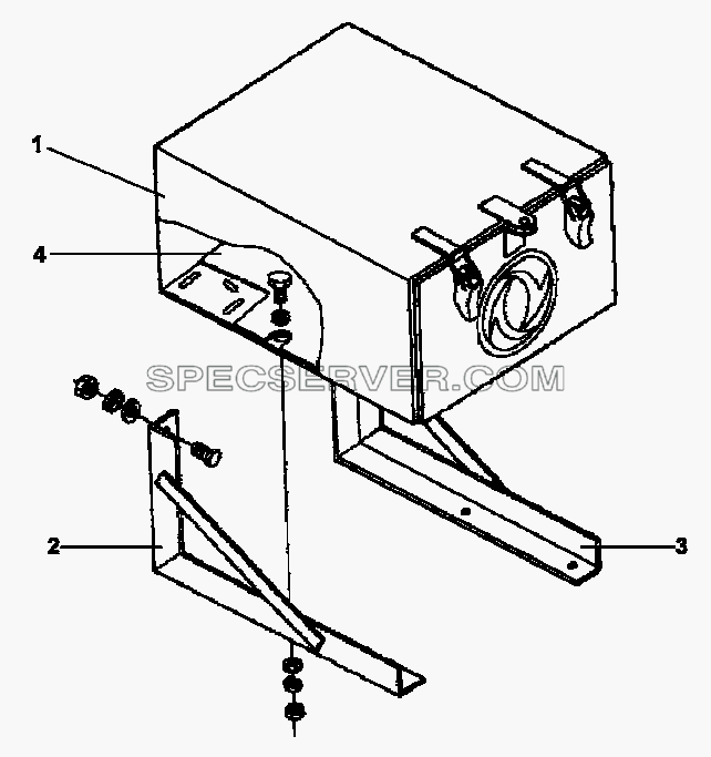 3919A-A Ящик инструментальный для DFL-3250A1-K09-003-01 (список запасных частей)