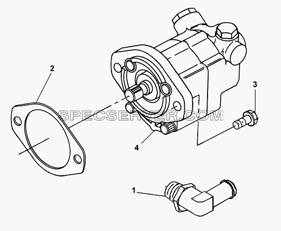 HD9161 Компоновка гидронасоса рулевого управления для DFL-4251A (список запасных частей)