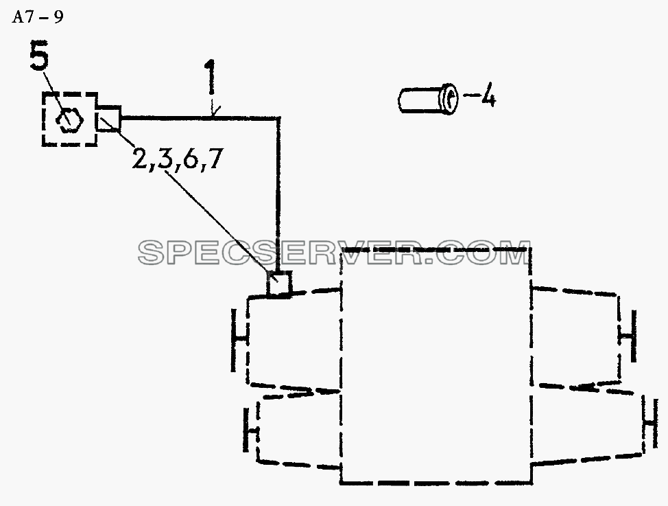 PNEUTRONIC GEAR SHIFTING FOR VG1200 TRANSFER CASE (A7-9) для Sinotruk 6x4 Tipper (290) (список запасных частей)