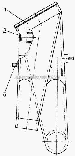 Тройник для КамАЗ-43118 (список запасных частей)