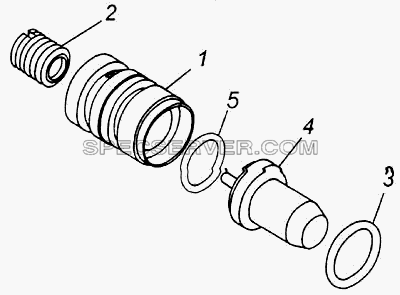 Клапан термосиловой для КамАЗ-43118 (список запасных частей)