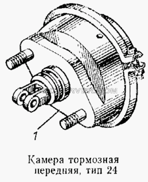 Камера тормозная передняя, тип 24 для КамАЗ-5315 (список запасных частей)