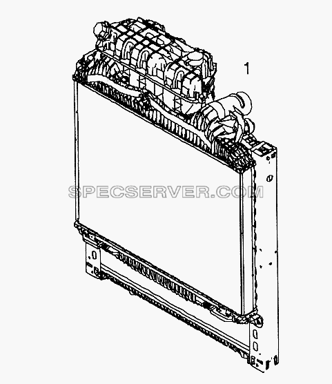 Радиатор системы охлаждения для MAN TGL (список запасных частей)