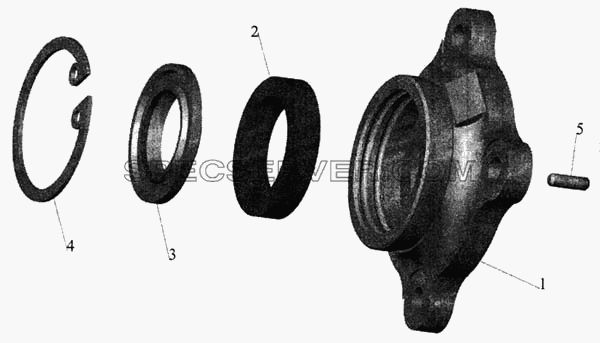 Крышка для МАЗ-643068 (список запасных частей)
