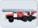 Автолестница пожарная, АЛ-30-40 Урал-5557.