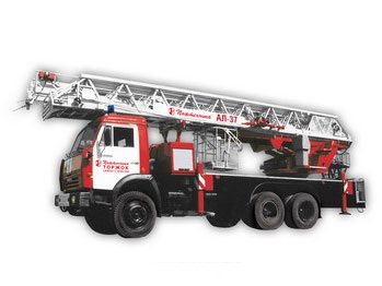Автолестница пожарная АЛ-37 КамАЗ-53229