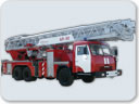 Автолестница пожарная, АЛ-50 КамАЗ-53229 с низкой кабиной.
