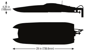 PROBOAT PRB08029 Бесщеточный катамаран RTR - Технические характеристики