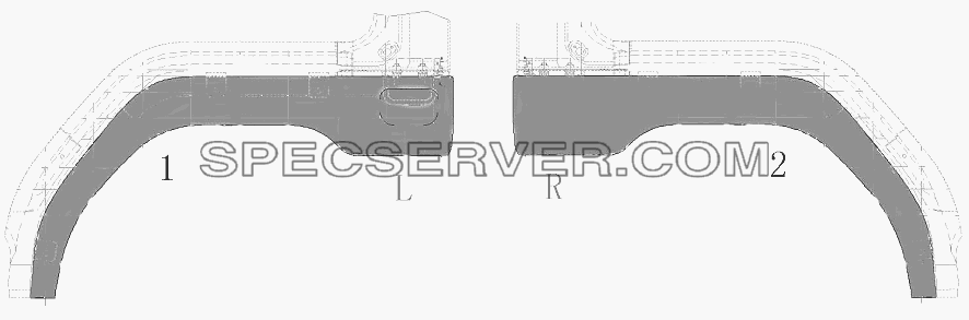 Элементы обшивки колесных арок для BAW-33463 Tonik (список запасных частей)