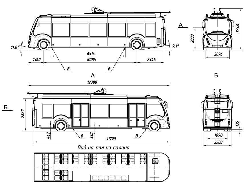 Местоположение троллейбуса. Троллейбус ЗИУ-5 чертежи с размерами. Троллейбус БКМ 433030 чертеж. Чертёж троллейбуса МАЗ 203т. ЗИУ-9 троллейбус.