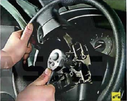 Nissan Almera Classic. РУЛЕВАЯ КОЛОНКА. СНЯТИЕ И УСТАНОВКА РУЛЕВОГО КОЛЕСА