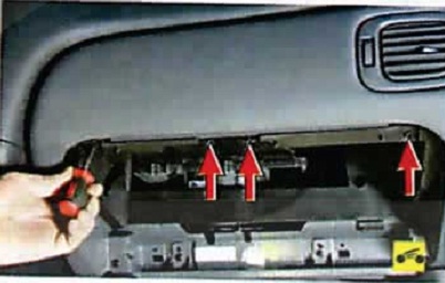 Nissan Almera Classic. ПАНЕЛЬ ПРИБОРОВ. СНЯТИЕ, РАЗБОРКА И УСТАНОВКА ПАНЕЛИ ПРИБОРОВ