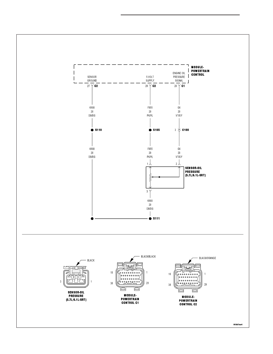 Chrysler 300/300 Touring/300C, Dodge Magnum. Manual - part 1123  5.7 Hemi Oil Pressure Wiring Diagram    Zinref.ru
