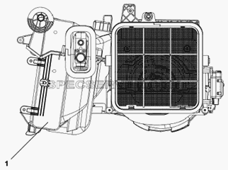 Испаритель кондиционера для DFL-3251A (список запасных частей)