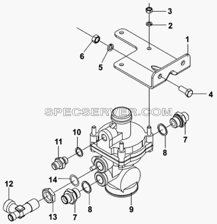 Регулятор тормозных сил для DFL-3251A (список запасных частей)