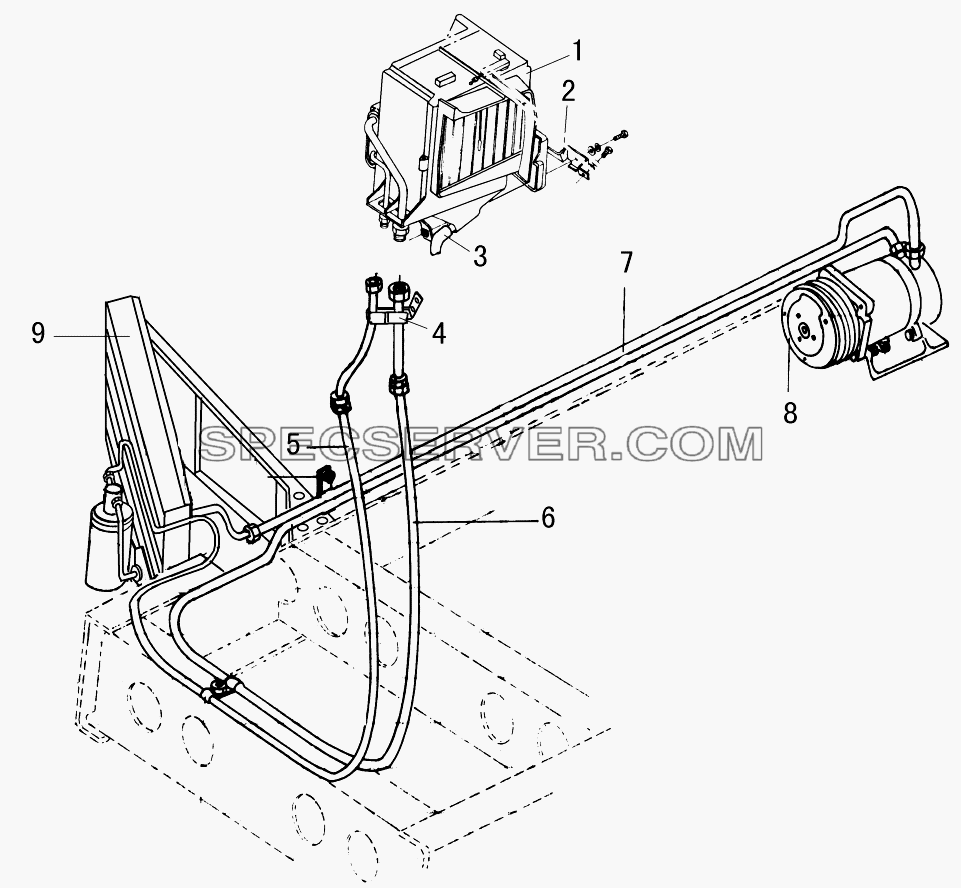 Кондиционер для EQ-1074 (список запасных частей)