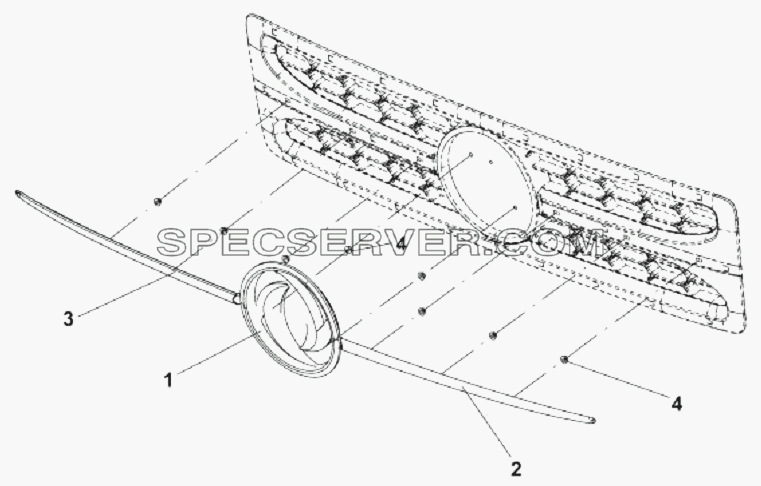 5000F-C0100 Передняя эмблема для DFL-3251A Euro3 (список запасных частей)