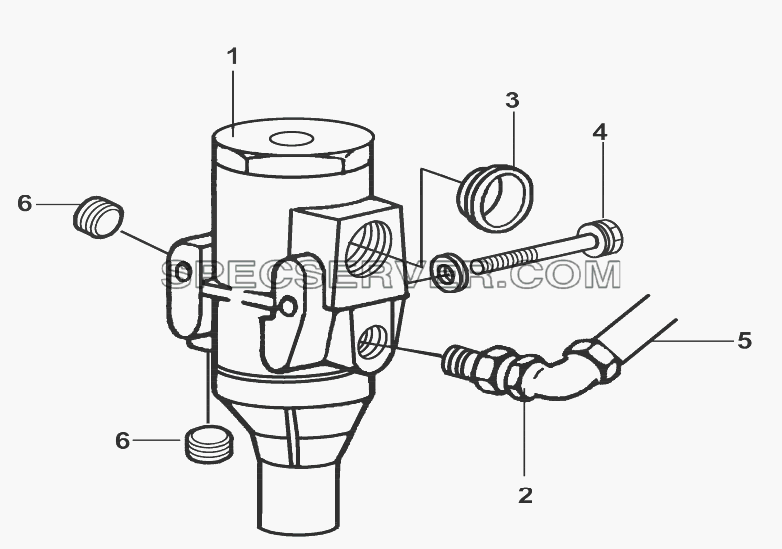 RT-11509G-08 Регулятор давления воздуха для DFL-3251A Euro3 (список запасных частей)