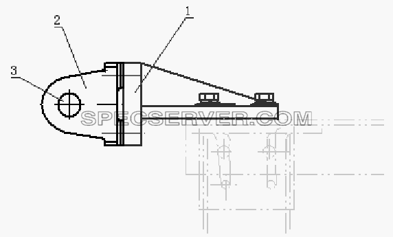 28E56 Передняя буксирная петля для DFL-3251AXA Euro3 (список запасных частей)