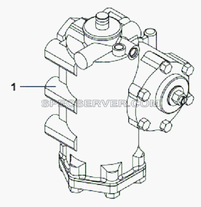 34Е56 Рулевой механизм в сборе для DFL-3251AXA Euro3 (список запасных частей)