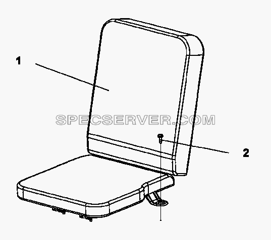 6910A-C0100 Среднее сиденье для DFL-3250A1-K09-003-01 (список запасных частей)