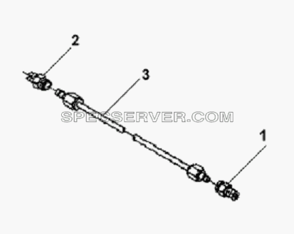 Supercharger Compensation Connecting Pipe Subassembly для L3251A3 (вара.) (список запасных частей)
