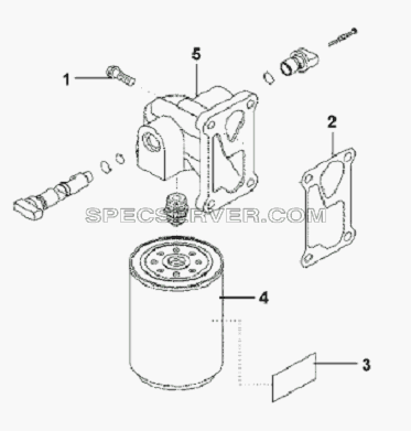 Water Filter Position Subassembly для L3251A3 (вара.) (список запасных частей)
