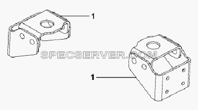 Engine Auxiliary Suspension Subassembly-Rivetted and Welded Vehicle Frame для L3251A3 (вара.) (список запасных частей)