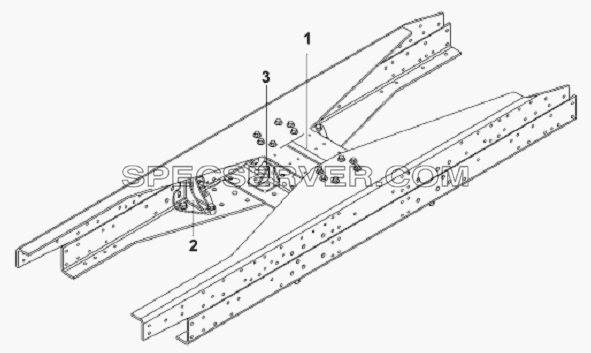 Cross Beam Subassembly-Equilibrium Suspension для L3251A3 (вара.) (список запасных частей)