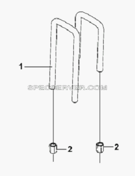 U-Bolt Subassembly для L3251A3 (вара.) (список запасных частей)
