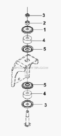 Vibration Damper Upper Pin & Fastener для L3251A3 (вара.) (список запасных частей)