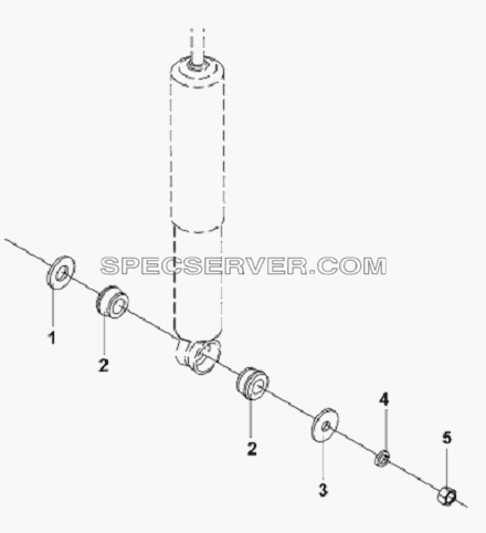 Vibration Damper Lifting Lug Connecting Rod для L3251A3 (вара.) (список запасных частей)