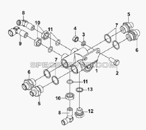 One Way Valve Subassembly для L3251A3 (вара.) (список запасных частей)