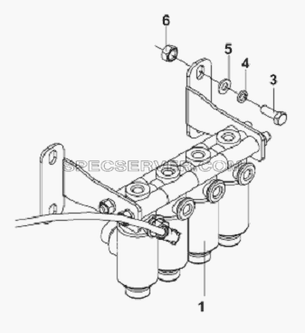Solenoid Valve Subassembly для L3251A3 (вара.) (список запасных частей)