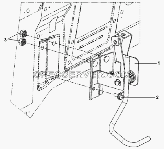 Throttle Drive Subassembly для L3251A3 (вара.) (список запасных частей)