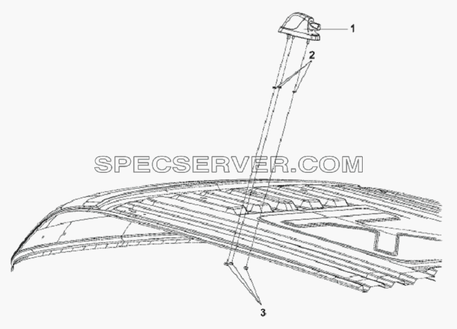 Front Outline Lamp Subassembly для L3251A3 (вара.) (список запасных частей)