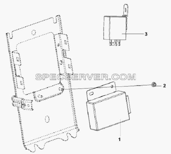 Wiper Relay Subassembly для L3251A3 (вара.) (список запасных частей)