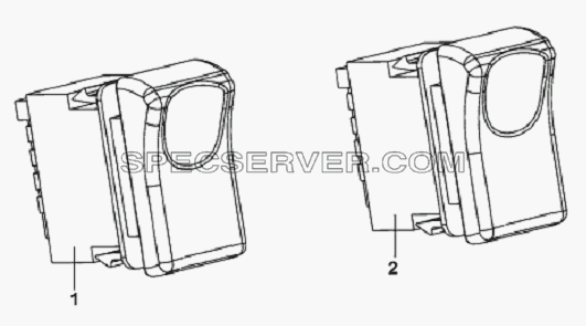 Differential Lock Switch Subassembly для L3251A3 (вара.) (список запасных частей)