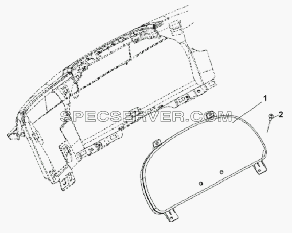 Combination Instrument Subassembly для L3251A3 (вара.) (список запасных частей)