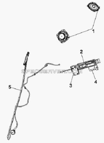 Radio & CD Player Subassembly для L3251A3 (вара.) (список запасных частей)