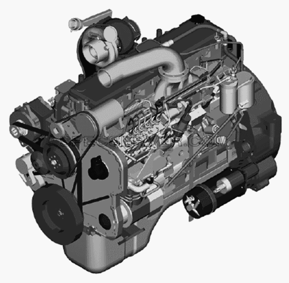 Двигатель в сборе для DFL-4181A (список запасных частей)