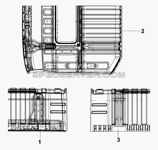 5701A-C0300 Сварочное соединение крышы кабины для DFL-4251A (список запасных частей)