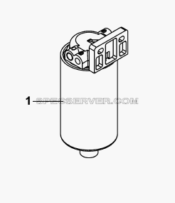 1119A1-ZB3 Топливный фильтр предварительной очистки для DFL-4251A (список запасных частей)