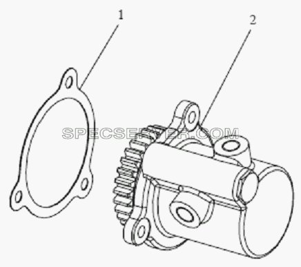 Гидравлический рулевой насос в сборе для СА-1083 (список запасных частей)