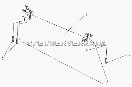 Левый противосолнечный козырек для СА-3252 (P2K2T1A) (список запасных частей)
