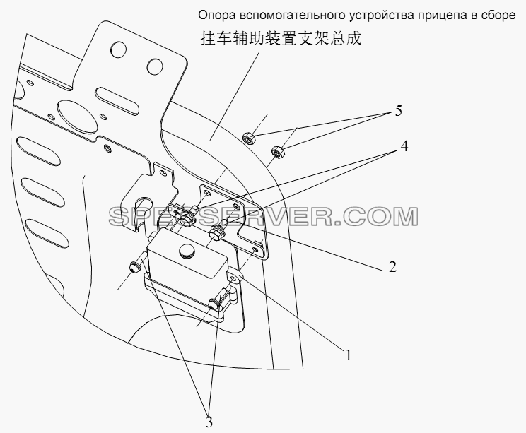 Контроллер прицепа системы управления сетью автомобиля для СА-4180 (P66K22A) (список запасных частей)
