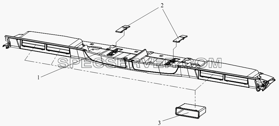 Блок высокого короба (I, оборудован записным аппаратом движения) для СА-4180 (P66K22A) (список запасных частей)