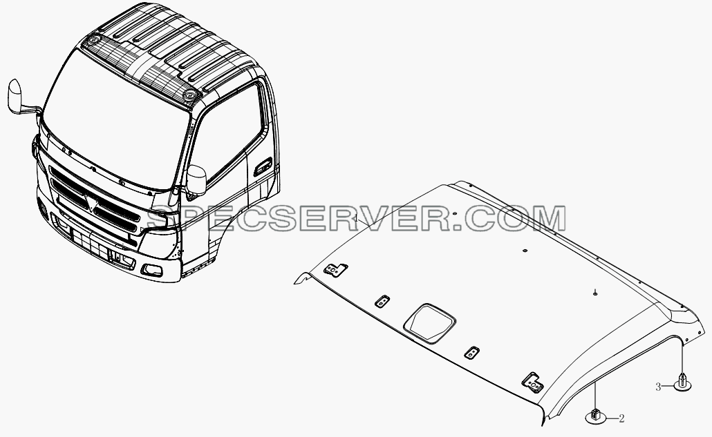 Аксессуары перекрышки 1SB1805720108 для BJ1039, BJ1049 (Aumark III) (список запасных частей)