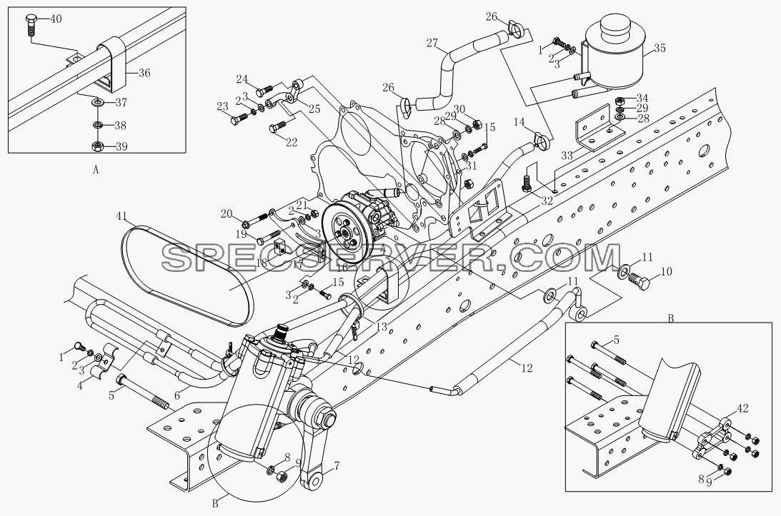 Инфлектор и аксессуары 1S10393400120 для BJ1039, BJ1049 (Aumark III) (список запасных частей)